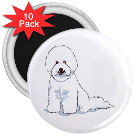 Bichon Frisé 3  Magnet (10 pack) from ArtsNow.com Front