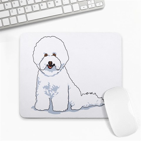 Bichon Frisé Large Mousepad from ArtsNow.com Front