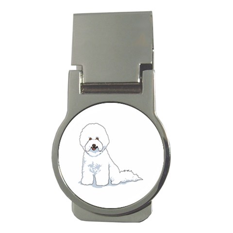 Bichon Frisé Money Clip (Round) from ArtsNow.com Front