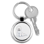 Bichon Frisé Key Chain (Round)