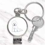 Bichon Frisé Nail Clippers Key Chain