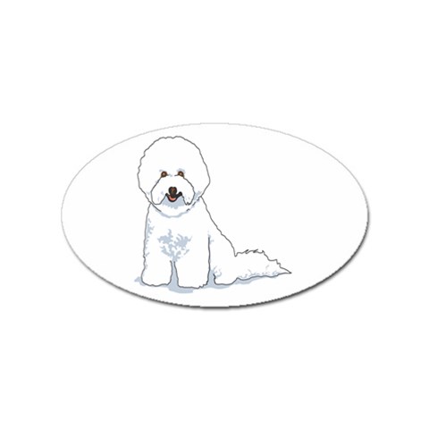 Bichon Frisé Sticker (Oval) from ArtsNow.com Front