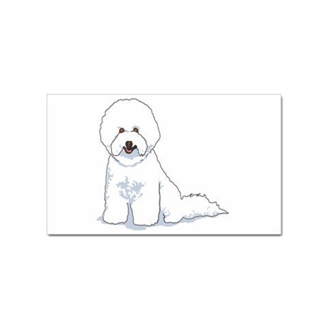 Bichon Frisé Sticker (Rectangular) from ArtsNow.com Front