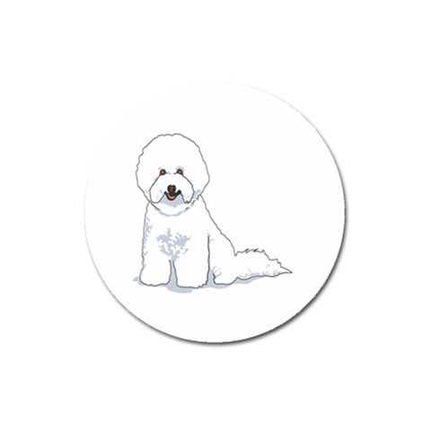 Bichon Frisé Magnet 3  (Round) from ArtsNow.com Front