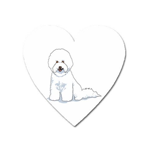 Bichon Frisé Magnet (Heart) from ArtsNow.com Front