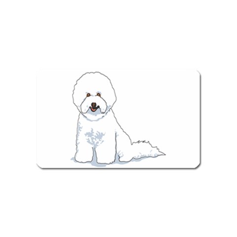 Bichon Frisé Magnet (Name Card) from ArtsNow.com Front