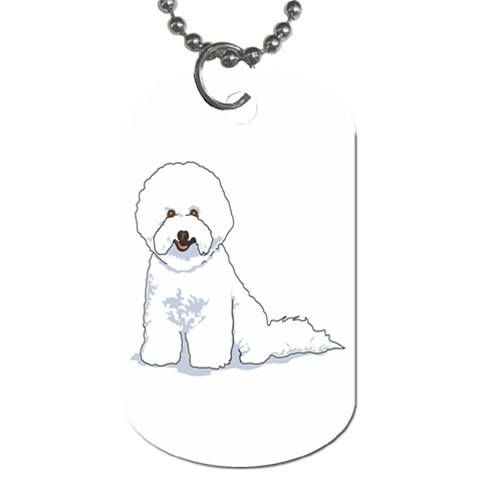 Bichon Frisé Dog Tag (One Side) from ArtsNow.com Front