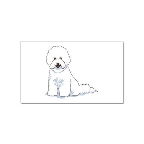 Bichon Frisé Sticker Rectangular (10 pack) from ArtsNow.com Front