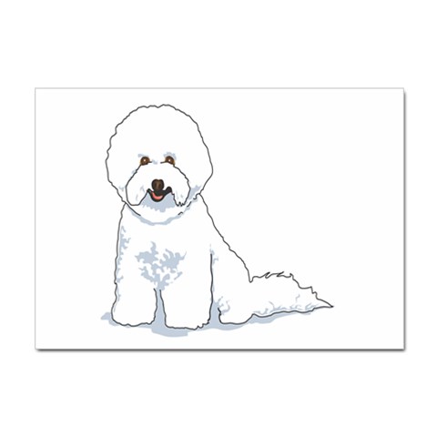 Bichon Frisé Sticker A4 (10 pack) from ArtsNow.com Front