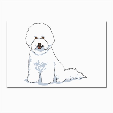 Bichon Frisé Postcard 4 x 6  (Pkg of 10) from ArtsNow.com Front