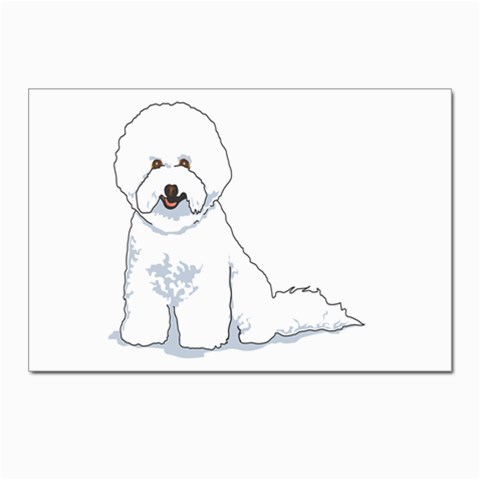 Bichon Frisé Postcards 5  x 7  (Pkg of 10) from ArtsNow.com Front