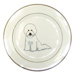 Bichon Frisé Porcelain Plate