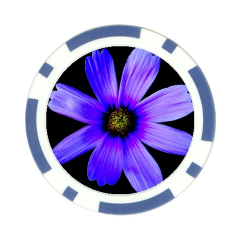 Purple Bloom Poker Chip from ArtsNow.com Front