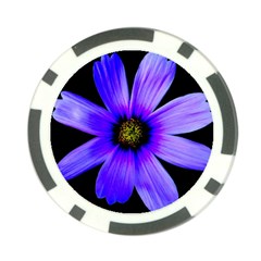 Purple Bloom Poker Chip from ArtsNow.com Front