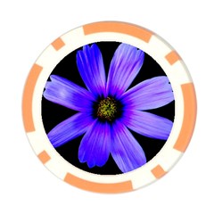 Purple Bloom Poker Chip from ArtsNow.com Front