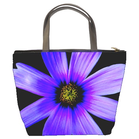 Purple Bloom Bucket Handbag from ArtsNow.com Back