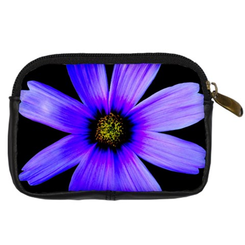 Purple Bloom Digital Camera Leather Case from ArtsNow.com Back