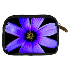 Purple Bloom Digital Camera Leather Case from ArtsNow.com Back