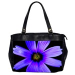 Purple Bloom Oversize Office Handbag (Two Sides)