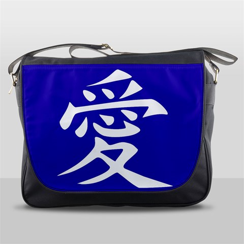 Love in Japanese Messenger Bag from ArtsNow.com Front