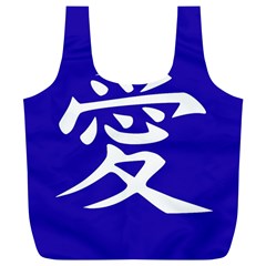 Love in Japanese Reusable Bag (XL) from ArtsNow.com Front