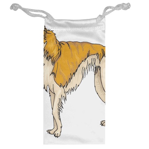 Borzoi Jewelry Bag from ArtsNow.com Back