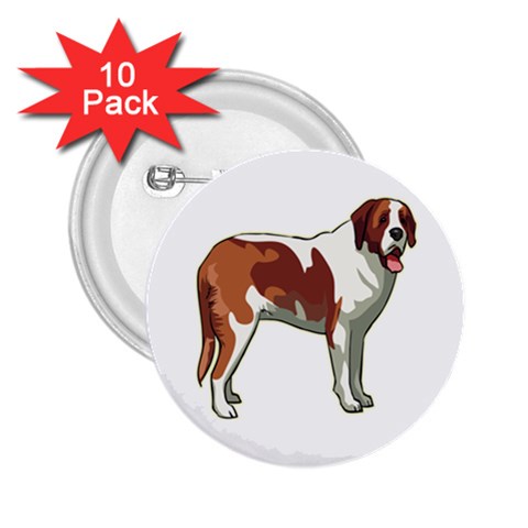 St. Bernard 2.25  Button (10 pack) from ArtsNow.com Front