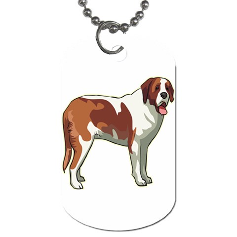 St. Bernard Dog Tag (Two Sides) from ArtsNow.com Front