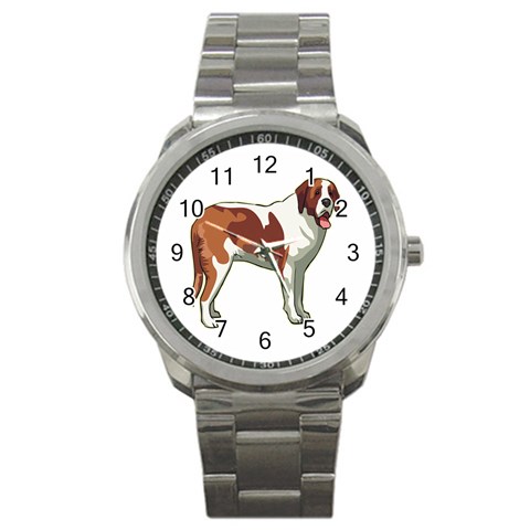 St. Bernard Sport Metal Watch from ArtsNow.com Front