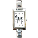 Whippet Rectangular Italian Charm Watch