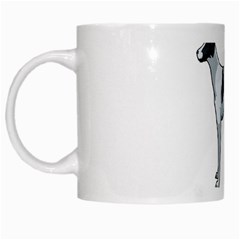 Whippet White Mug from ArtsNow.com Left