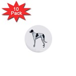 Whippet 1  Mini Button (10 pack) 