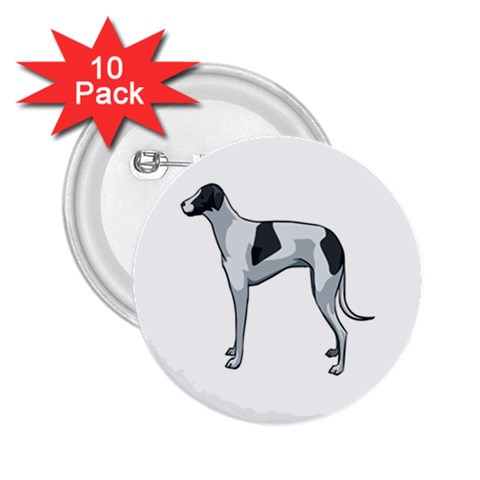 Whippet 2.25  Button (10 pack) from ArtsNow.com Front