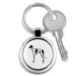 Whippet Key Chain (Round)