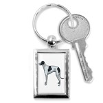 Whippet Key Chain (Rectangle)