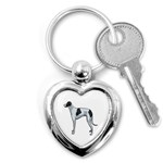 Whippet Key Chain (Heart)