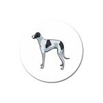 Whippet Magnet 3  (Round)