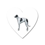 Whippet Magnet (Heart)