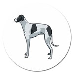 Whippet Magnet 5  (Round)