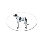 Whippet Sticker Oval (10 pack)