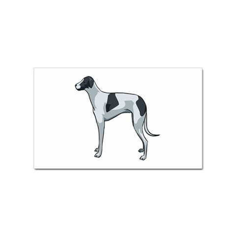 Whippet Sticker Rectangular (10 pack) from ArtsNow.com Front