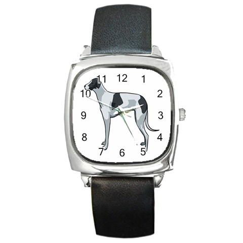 Whippet Square Metal Watch from ArtsNow.com Front