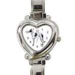 Whippet Heart Italian Charm Watch