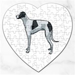 Whippet Jigsaw Puzzle (Heart)