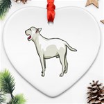 Bull Terrier Ornament (Heart)