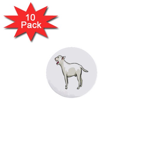 Bull Terrier 1  Mini Button (10 pack)  from ArtsNow.com Front