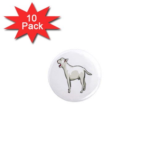 Bull Terrier 1  Mini Magnet (10 pack)  from ArtsNow.com Front