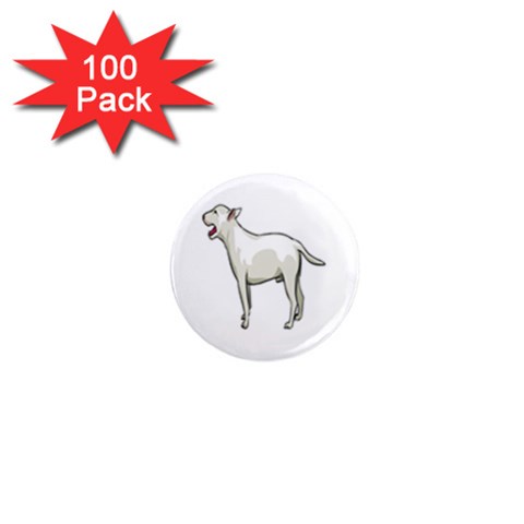 Bull Terrier 1  Mini Magnet (100 pack)  from ArtsNow.com Front