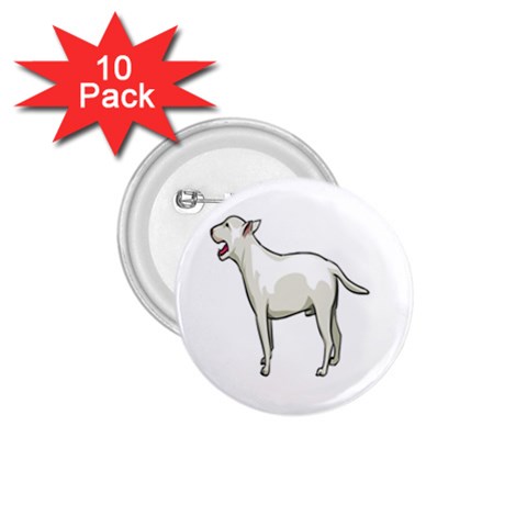 Bull Terrier 1.75  Button (10 pack)  from ArtsNow.com Front