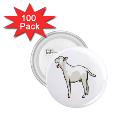 Bull Terrier 1.75  Button (100 pack)  from ArtsNow.com Front